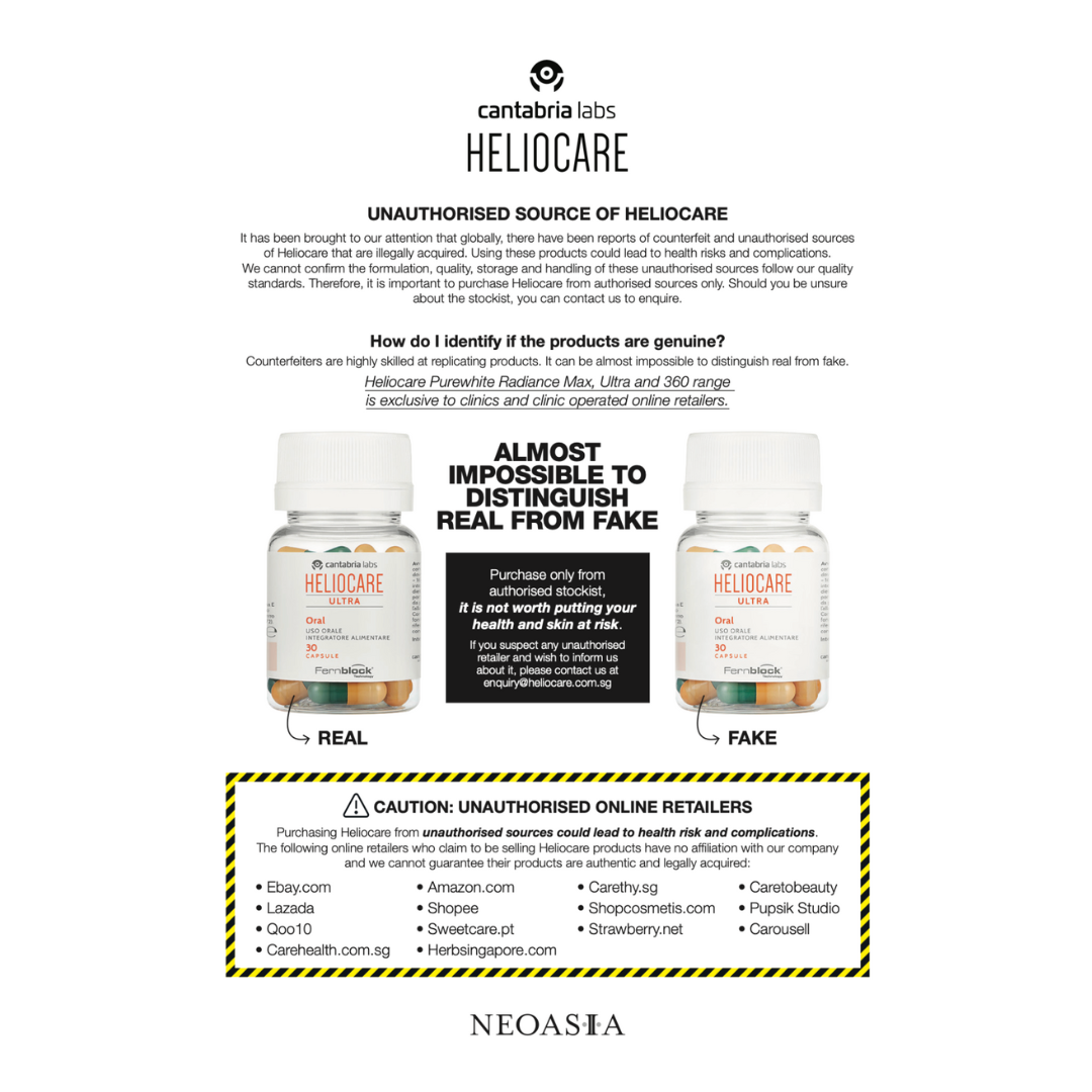 Heliocare Capsules Ultra D | Oral Sunscreen with Vitamin D